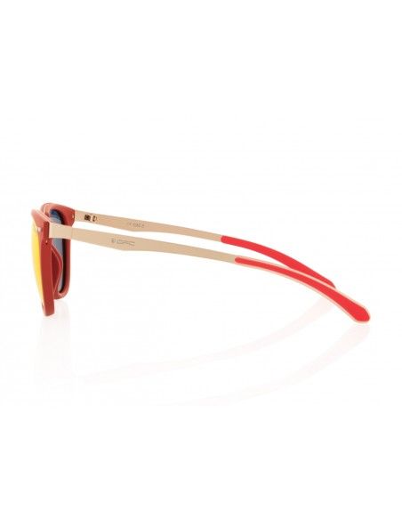 Okulary przeciwsłoneczne OPC FASHION SANTIAGO Matt Red - Silver/ Red REVO