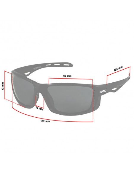 Okulary ochronne OPC SPORT EVEREST Matt Black/Gray Clear