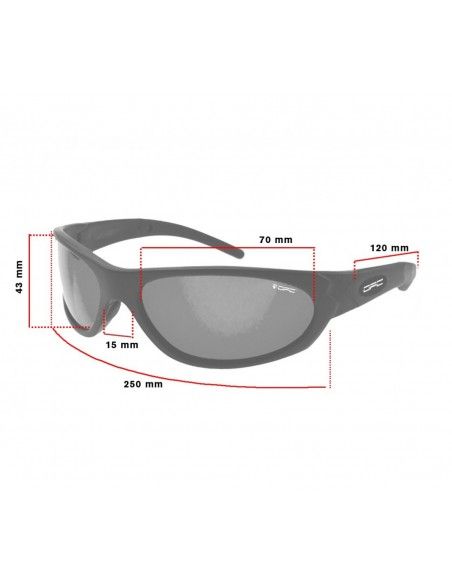 Okulary przeciwsłoneczne OPC MILITARY MARINES Matt Black Blue REVO