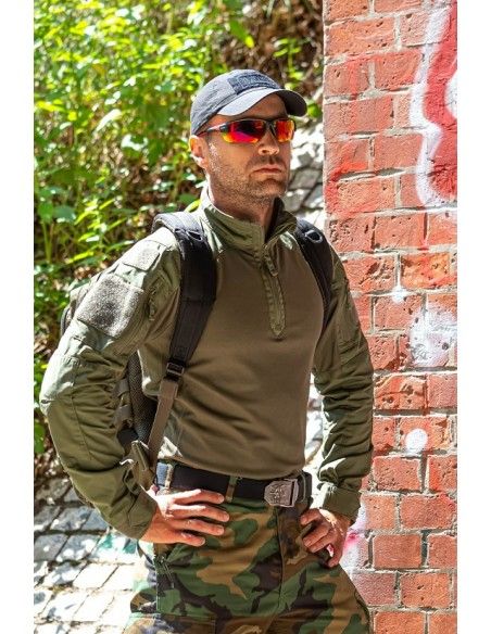 Okulary przeciwsłoneczne OPC EXTREME SAN SALVO Matt Black Red/Red REVO