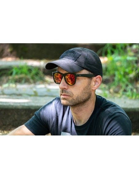 Okulary przeciwsłoneczne OPC LIFESTYLE IBIZA Matt Black Red REVO