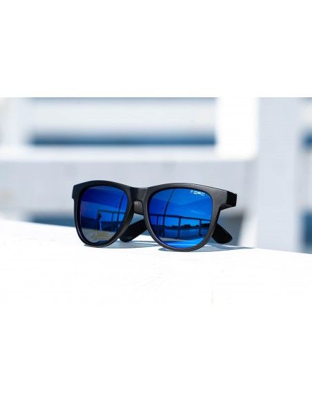 Okulary przeciwsłoneczne OPC LIFESTYLE IBIZA Matt Black Blue REVO