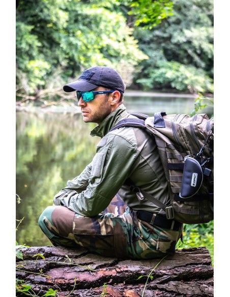 Okulary przeciwsłoneczne OPC ALL ROUND JET I Matt Navy Blue/ Blue REVO