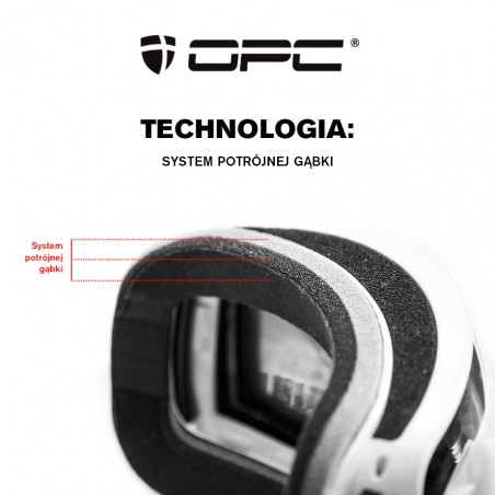 Gogle dziecięce OPC PERFORMANCE KIDS MAMMOTH Matt Black/ Gold REVO