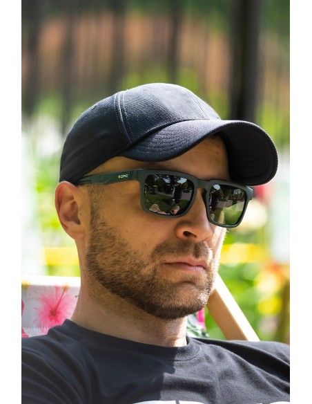 Okulary przeciwsłoneczne LIFESTYLE CALIFORNIA Matt Graphite/ Green