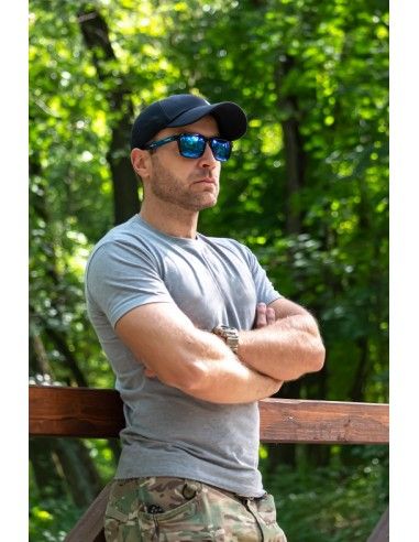 Okulary LIFESTYLE CALIFORNIA Black/ Blue REVO