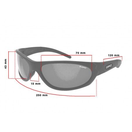 Okulary taktyczno-przeciwsłoneczne OPC TACTICALY MARINES Matt Black Smoke Shooter