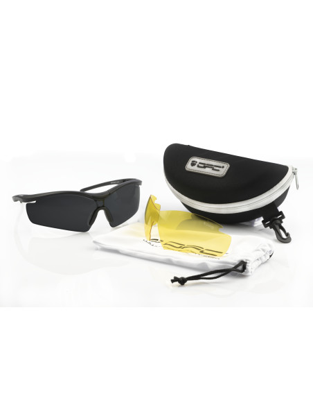 Okulary przeciwsłoneczne OPC EXTREME RAPTOR Matt Black Smoke/ Yellow