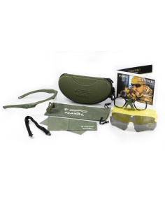 Okulary balistyczne OPC BALLISTIC NAVAL Matt Green Set 2