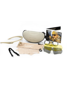 Okulary balistyczne OPC BALLISTIC NAVAL Matt Khaki Set 2