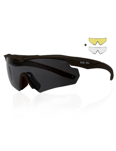 Okulary Balistyczne OPC Ballistic NAVAL Matt Black Set