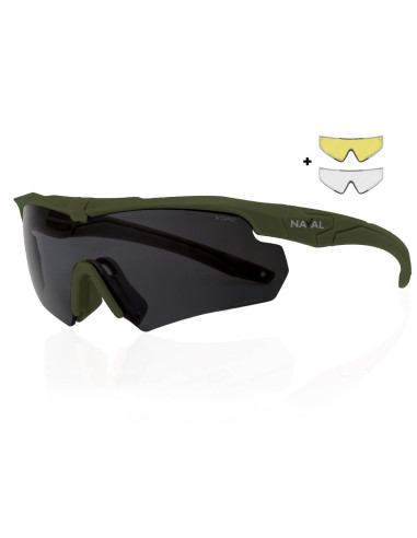 Okulary balistyczne OPC BALLISTIC NAVAL Matt Green Set