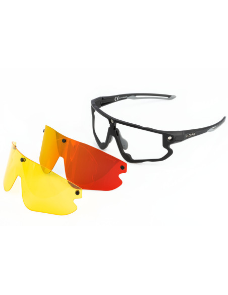 Okulary przeciwsłoneczne OPC All Round MORPHO Matt Black/ Red REVO/ Yellow Set