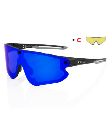 Okulary przeciwsłoneczne OPC All Round MORPHO Matt Black/ Blue REVO/ Yellow Set