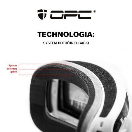 Gogle dziecięce OPC PERFORMANCE KIDS MAMMOTH Matt White/ Gold REVO S1