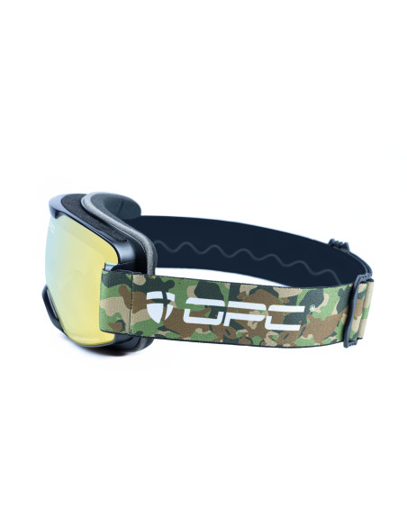 Gogle OPC PERFORMANCE DAVOS OTG Matt Black Camo / Gold REVO S1