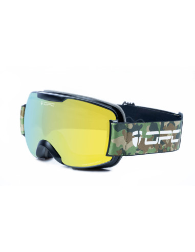 Gogle OPC PERFORMANCE DAVOS OTG Matt Black Camo / Gold REVO S1