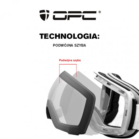 OPC ADVANCED LAXX MAGNETIC Matt Black Camo/ Gold REVO S2 + szyba Clear S0