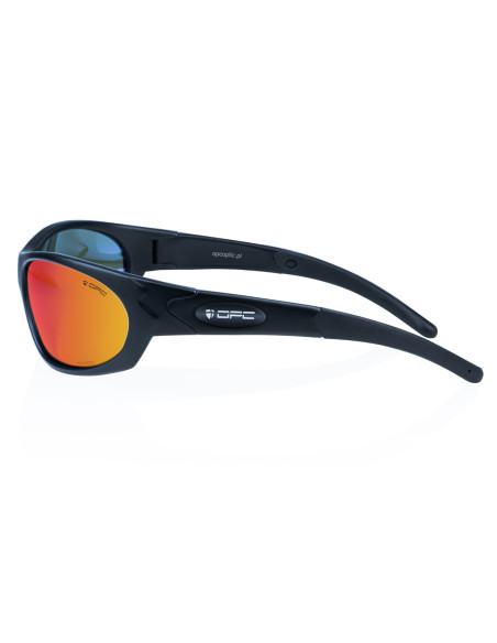 Okulary przeciwsłoneczne OPC MILITARY MARINES Matt Black/ Red REVO
