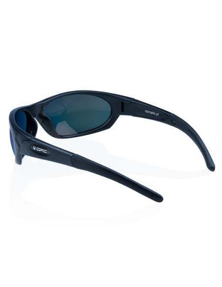 Okulary przeciwsłoneczne OPC MILITARY MARINES Matt Black Blue REVO