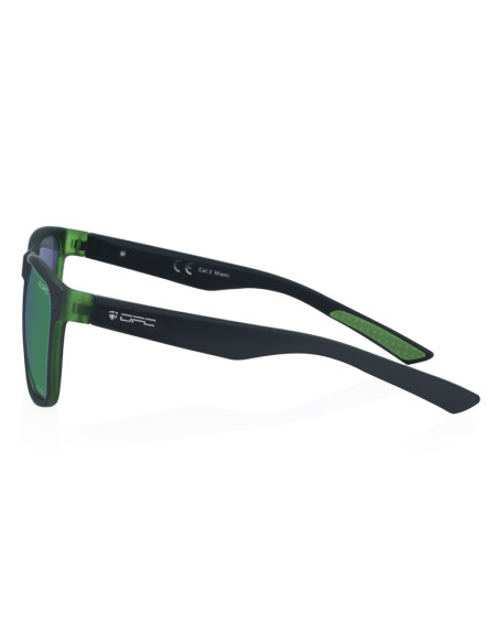 Okulary przeciwsłoneczne OPC LIFESTYLE MIAMI Matt Black Green REVO