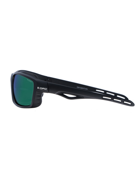 Okulary przeciwsłoneczne OPC SPORT EVEREST Matt Black Green REVO