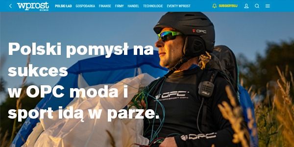 "Polski pomysł na sukces – w OPC moda i sport idą w parze."